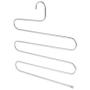 5PC Stainless Steel Pants Trousers Hanger Clothes Rack Closet Holder Organizer Decoration