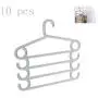 HJYPYJ Magic Clothes Hangers,Multi-Layer Space-Saving Organizer Hangers,Household Multifunction Trouser Hangers, No Glitches/Gray / 10 Pcs HJYPYJ Magic Clothes Hangers,Multi-Layer Space-Saving Organizer Hangers,Household Multifunction Trouser Hangers, No Glitches/Gray / 10 Pcs