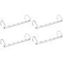 10Pcs Folding Shirts Coat Clothes Hanger Holders Save Space Non-Slip Clothing Organizer Practical Racks Hangers for Clothes