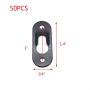 Tulead 50PCS Black Metal Picture Hanger Keyhole Hook Bracket Hanger Heavy Duty Keyhole Hanging Hardware 1.4"x0.4"x0.08" with Mounting Screws Tulead 50PCS Black Metal Picture Hanger Keyhole Hook Bracket Hanger Heavy Duty Keyhole Hanging Hardware 1.4"x0.4"x0.08" with Mounting Screws