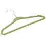 Belovedkai 20PCS Kids Baby Velvet Hangers - Small Clothes Hanger - Non Slip - Space Saver (Green)