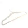 Hodiso Direct 10pcs Plastic Clothes Hangers Heavy Duty Non Slip Suit Clothes Hanger Ivory White