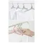 Doxishruky Travel Hangers, Pack of 6 Mini Portable Folding Travel Clothes Hangers, Non-Slip Standard Windproof Coats/Jackets/Shirts/Skirts/Socks Hangers, Clothes Drying Rack for Travel