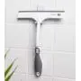 Glass scraper wipers, floor wipers, window scrapers, glass cleaners, cleansing tools. Grey/White (with hanger)