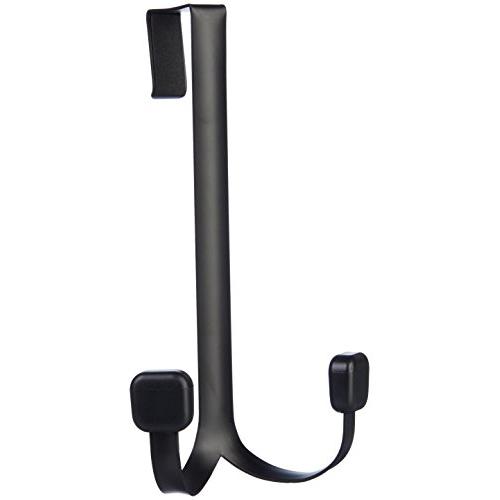 AmazonBasics Over-the-Door Double Hanger Hooks, Black