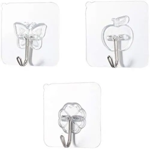 BESTONZON 10pcs Adhesive Heavy Duty Wall Hooks Coat Hooks Robe Towel Hooks Clothes Hooks Wall Hanger Bathroom Kitchen Living Room Door Hooks (Flower) BESTONZON 10pcs Adhesive Heavy Duty Wall Hooks Coat Hooks Robe Towel Hooks Clothes Hooks Wall Hanger Bathroom Kitchen Living Room Door Hooks (Flower)