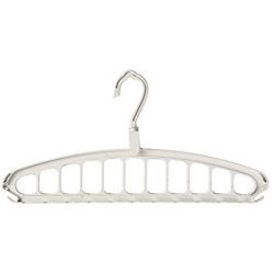 EvaroFly Multipurpose Magic Folding Hanger, Save Space Storage Clothes Hanger, Household Travel Camping -White 3 Pcs