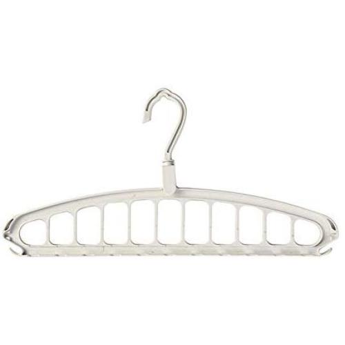 EvaroFly Multipurpose Magic Folding Hanger, Save Space Storage Clothes Hanger, Household Travel Camping -White 3 Pcs