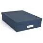Bigso Oskar Fiberboard Label Frame Document Letter Box, 3.3 x 10.2 x 13.8 in, Dark Blue Bigso Oskar Fiberboard Label Frame Document Letter Box, 3.3 x 10.2 x 13.8 in, Dark Blue