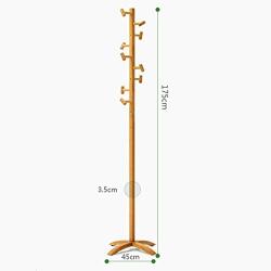 CHAOYANG Coat rack, living room bedroom simple solid wood floor coat rack simple modern clothes hanger. (Color : B)