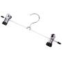 KYCPTNFJ 10pcs Stainless Steel Trousers Rack Clip Metal Anti-Slip Clothespin Wardrobe Pants Clamp Clothes Hanger for Balcony Bathroom