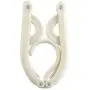 Foldable Portable Clothes Hangers, Non Slip Adult Kid Hangers Solid Color Plastic Travel Household-Beige 8-Pack