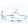 Durable Non-Slip Plastic Clothes Hangers with Rotary Hook Heavy Duty Standard Hanger for Coats,Pants,Skirt,Suit,Jackets,Dress Pack 6
