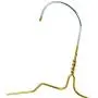 HANGERWORLD 20 Gold Coating 16inch Metal Wire 13 Gauge Pants Bar Coat Clothes Garment Hangers