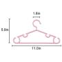 KPROE 20 Premium Childrens Hangers, Plastic, Heavy Duty Durable Tubular Baby Hangers for Laundry and Closet (Red)