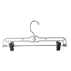 ABO Gear 12 Pack Slack Pant Hangers Shorts Hangers Skirt Hangers with Clips, Clear