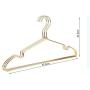 10pcs Random Color Aluminum Alloy Hanger for Clothes,Strong Metal Shirts Dress Hanger