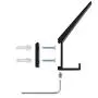 Coat Hooks Wall Mounted Towel Hook Heavy Duty Aluminum Double Robe Hanger for Bathroom Kitchen Office Farmhouse 2 Pack Anodized (Black)