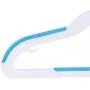 Finnhomy Extra Strong 30 Pack Plastic Hangers for Baby and Kids, Durable Children Clothes Hangers with Non-Slip Pads, Great for Any Baby Clothes, Blue