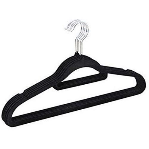 10Pcs Random Color 42cm Adult Slip-Resistant Metal Hanger Clothes Hanging Multicolour Hangers for Clothes