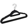 10Pcs Random Color 42cm Adult Slip-Resistant Metal Hanger Clothes Hanging Multicolour Hangers for Clothes