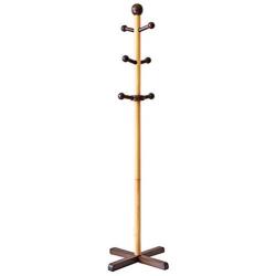 Y.H.Valuable Coat Racks Standing Coat Rack Wooden Hooks Clothes Stand Tree Stylish Wooden Hat Coat Rail Stand Rack Clothes Jacket Storage Hanger Organiser Entryway Furniture (Color : Natural)