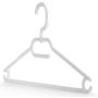 HANGERWORLD 10 Black 16inch Plastic All Purpose Coat Clothes Garment Bar Hanger Swivel Hook
