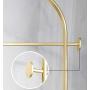 WYQSZ Light Luxury Coat Rack, Floor Bedroom Stainless Steel Hanger, Marble Creative Clothes Rack (Color : C)