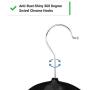 VelvetPros Non-Slip Velvet Hangers (20-Pack) | 360 Swivel Hooks | Durable, Space Saving Clothes Hangers | Suit Hangers | Coat Hangers | Suitable for Dress Clothes, Coats, Jackets and Pants (Black)