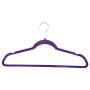 60PCS Non Slip Velvet Clothes Suit/Shirt/Pants Hangers White, Black, Purple,Red