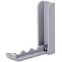 YJYdada Folding Door Back Space Saving Clothes Hanger Hook Rack for Bathroom Bedroom (Gray)
