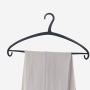 CLFAF Matte Plastic Clothes Hangers, No Trace Non Slip Space Saving Pants Hangers Sweater Jackets Shirts Scarfs Towel-Black 15-Pack