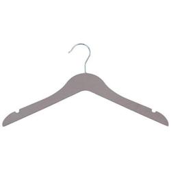 SAASNY Standard Plastic Hangers,25 Dark Grey 38cm Plastic Non Slip 2 Notched Clothes Coat Garment Top Dress Hangers for Drying and Storage