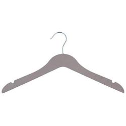 SAASNY Standard Plastic Hangers,25 Dark Grey 38cm Plastic Non Slip 2 Notched Clothes Coat Garment Top Dress Hangers for Drying and Storage