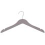 SAASNY Standard Plastic Hangers,25 Dark Grey 38cm Plastic Non Slip 2 Notched Clothes Coat Garment Top Dress Hangers for Drying and Storage