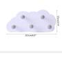 Yunerd Cloud 5 Hooks Wall Hanging Rack Clothes Hat Key Hanger Kitchen Kids Living Room Decoration Organizer