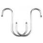 JINHEZO Premium 20-Pack Larger Round S Shaped Hooks in Polished Stainless Steel Metal, Hangers Hanging Hooks for Kitchen, Work Shop, Bathroom, Garden, Kitchenware Pots Utensils, Clothes, Bags, Towels