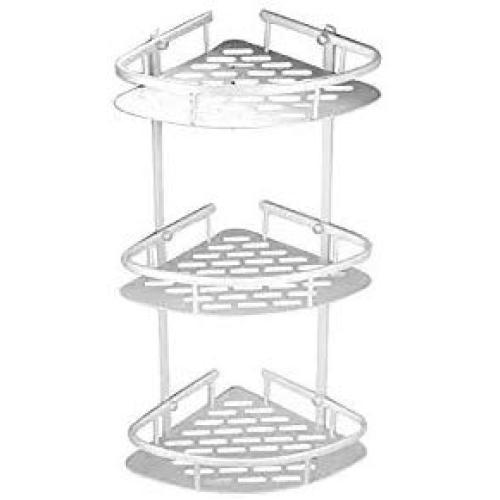 Yosoo 3-Tier Shampoo Basket Shower Shelf Bathroom Corner Shower Rack Storage Holder Hanger for Towels, Soap, Lotion