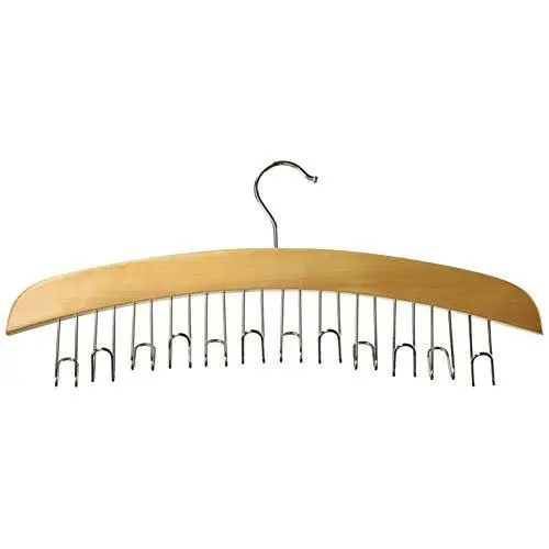Richards Homewares 95532 2 Belt Hanger In Wood, Blonde Richards Homewares 95532 2 Belt Hanger In Wood, Blonde