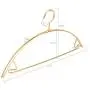 WZP Hanger Household Aluminum Hanger,Semi-Circle Wide Shoulder Seamless Drying Rack Can Not Afford to Pack Non-Slip Hanger No Fading/Golden/As Shown