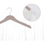 Clothes Drying Rack Pack of 12 Wooden Hangers for Dresses Suit Coat Jacket with Chrome Hook for Closet Jackets Pants Shirts Dresses Cloth Drying Stand (Color : Apricot, Size : 3819cm)
