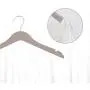 Clothes Drying Rack Pack of 12 Wooden Hangers for Dresses Suit Coat Jacket with Chrome Hook for Closet Jackets Pants Shirts Dresses Cloth Drying Stand (Color : Apricot, Size : 3819cm)