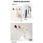 Adhesive Hooks,8Pack Wall Hooks for Hanging,Decorative Sticky Hooks for Bathrooms, Closets, Kitchen, Garage, Office,Waterproof and Oil Proof Wall Hangers