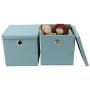 Bothwin Fabric Storage Boxes, Foldable Storage Cubes with Lid Fabric Storage Basket Bins(12