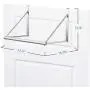 Bextsware Over The Door Closet Rod, Heavy-Duty Over The Door Hanger Clothes Organizer Rack for Towel, Home and Dorm Room Storage and Organization