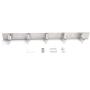 Coat Hook Rail on Wall Mounted - Sagmoc 13-Inch Hook Rack with 5 Hooks, Durable Wall Mounted Hangers for Bedroom, Bathroom, Foyer, Hallway (304 Stainless Steel Brushed Nickel)