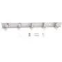 Coat Hook Rail on Wall Mounted - Sagmoc 13-Inch Hook Rack with 5 Hooks, Durable Wall Mounted Hangers for Bedroom, Bathroom, Foyer, Hallway (304 Stainless Steel Brushed Nickel)