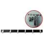 WMWJDQY Over The Door Hook Hanger,Wall Mounted Coat Rack,Clothes Hooks Hat Wall Mounted Hook for Kitchen Bathroom Bedroom,Black,Black,6Hooks
