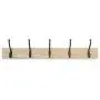 AmazonBasics Wall Mounted Standard Coat Rack, 5 Hooks, Set of 2, Natural AmazonBasics Wall Mounted Standard Coat Rack, 5 Hooks, Set of 2, Natural