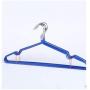 10pcs Random Color 40cm Non-Slip Metal Shirt Trouser Hook Hanger PVC Plastic and High Manganese Steel Hangers for Clothes Racks